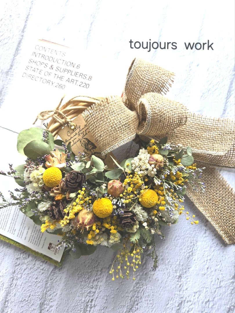 ハーフリース◇クラスペディア◇ナチュラルリース