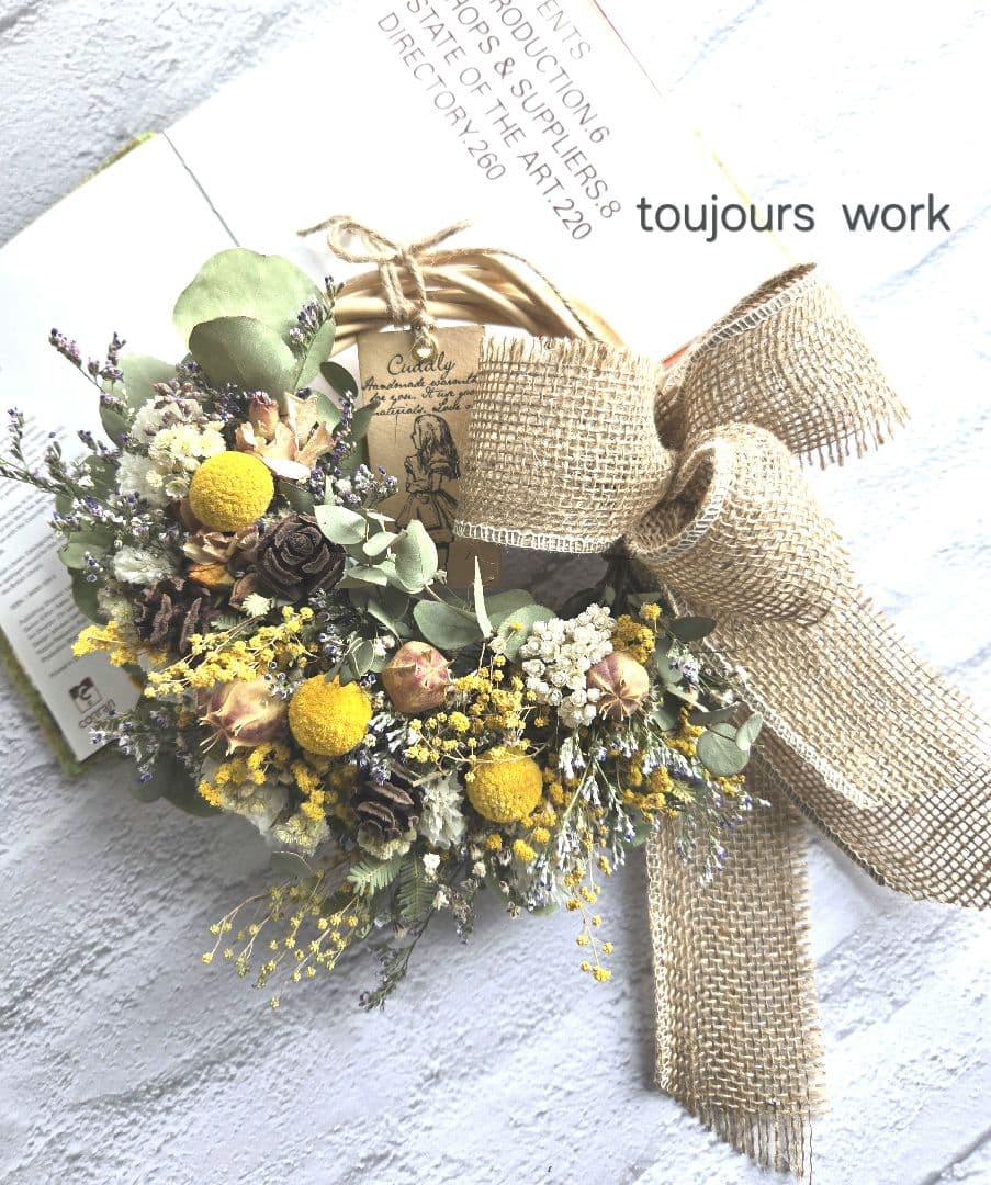 ハーフリース◇クラスペディア◇ナチュラルリース