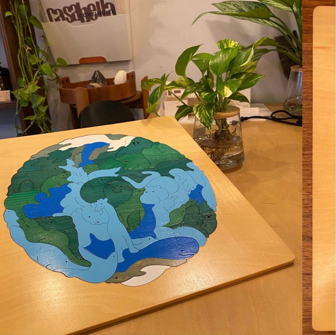 E LUCK PUZZLEジョージ・ラックパズル地図パズル地球アニマル