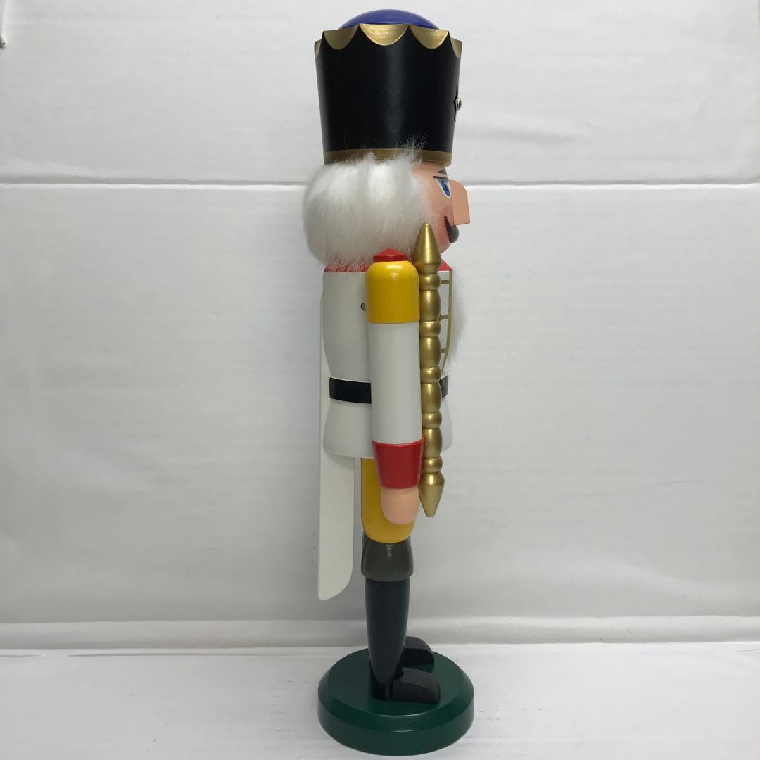 ドイツ製 くるみ割り人形 ホワイト 39㎝ DOREGENO社