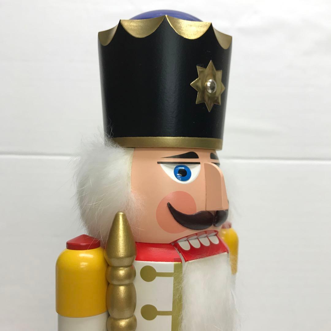 ドイツ製 くるみ割り人形 ホワイト 39㎝ DOREGENO社