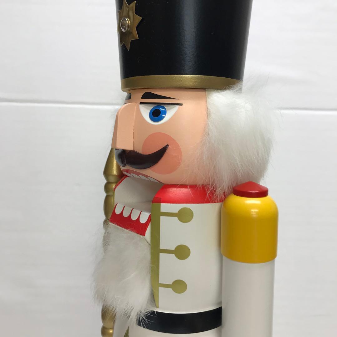 ドイツ製 くるみ割り人形 ホワイト 39㎝ DOREGENO社