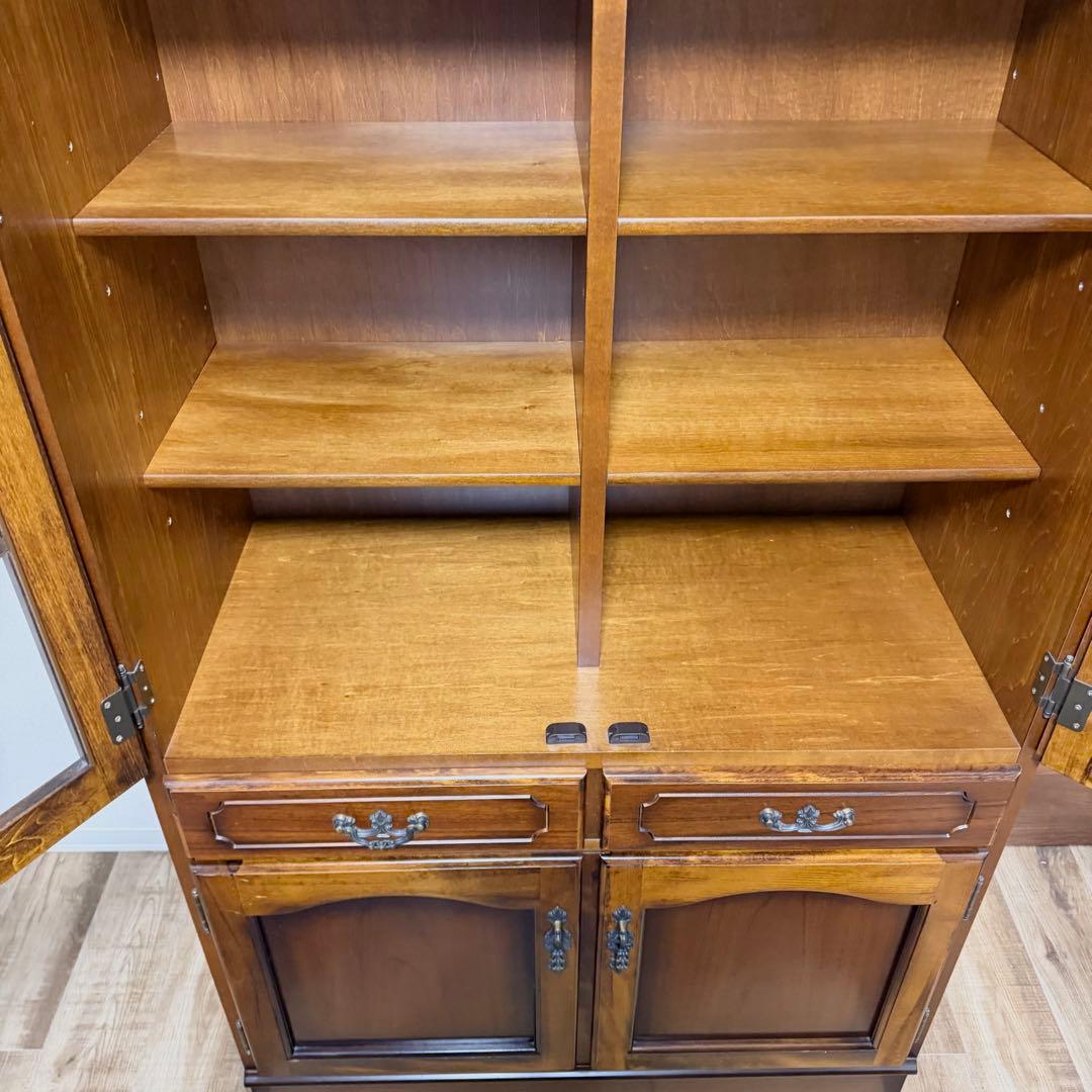 カリモク karimoku コロニアル 食器棚 キャビネット 観音開き キッチン