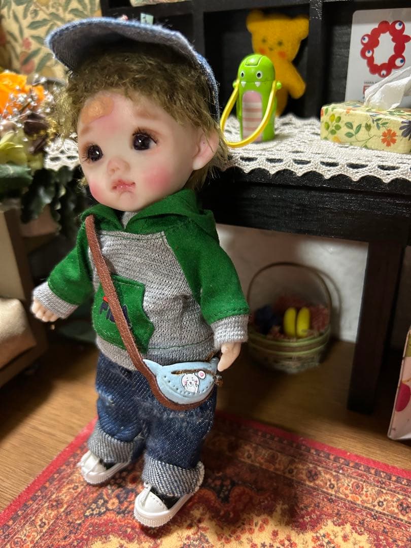 すずちゃんオリジナルドール　 樹脂粘土ドール　サーニット 男の子