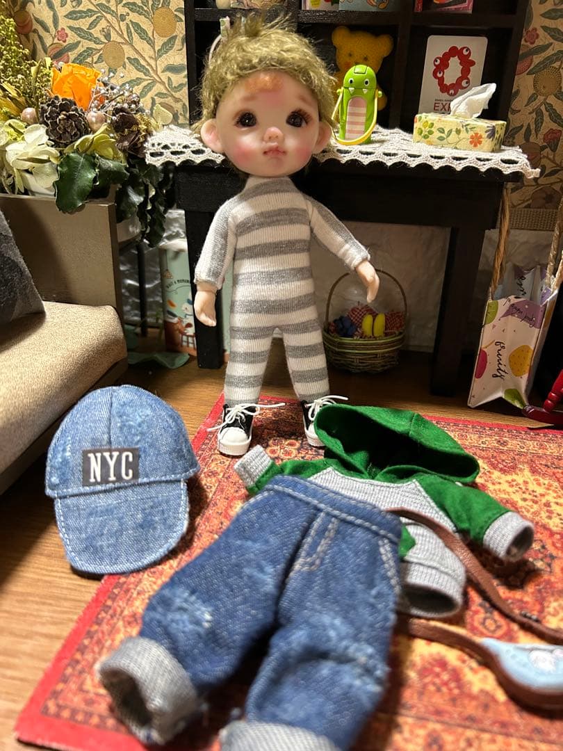 すずちゃんオリジナルドール　 樹脂粘土ドール　サーニット 男の子