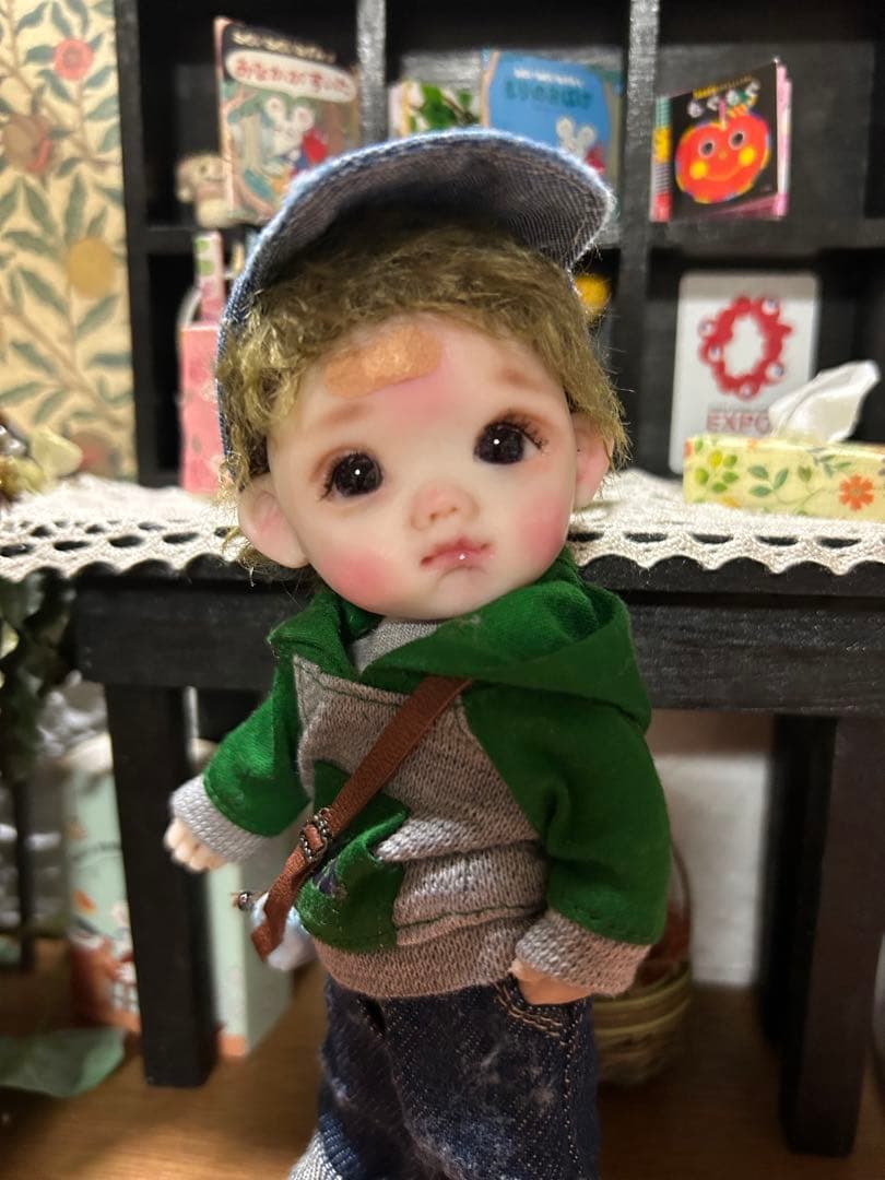 すずちゃんオリジナルドール　 樹脂粘土ドール　サーニット 男の子