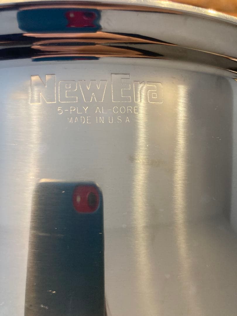 アメリカ製 NewEra ステンレス多層鍋　フライパン３点セット　30㎝　無水鍋