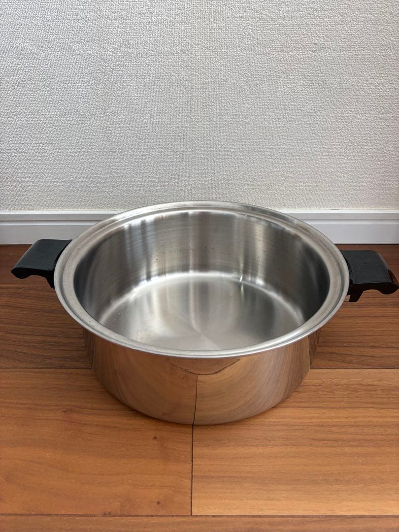 アメリカ製 NewEra ステンレス多層鍋　フライパン３点セット　30㎝　無水鍋