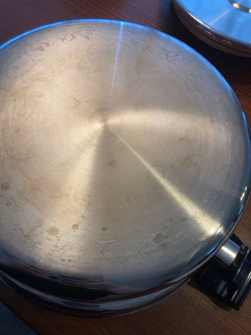 アメリカ製 NewEra ステンレス多層鍋　フライパン３点セット　30㎝　無水鍋