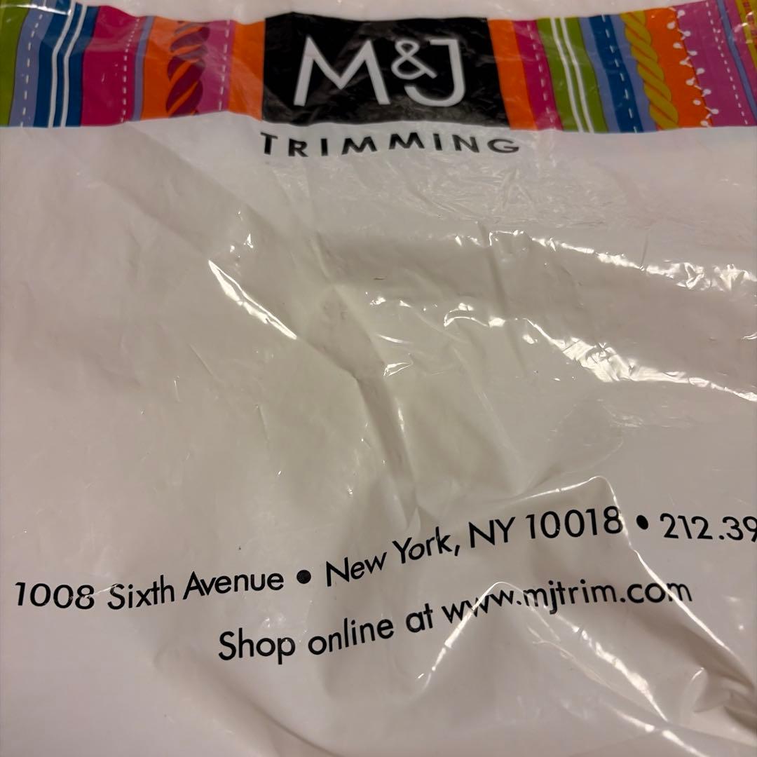 ビーズとレースの装飾用トリミング 6メートル　NY M and J