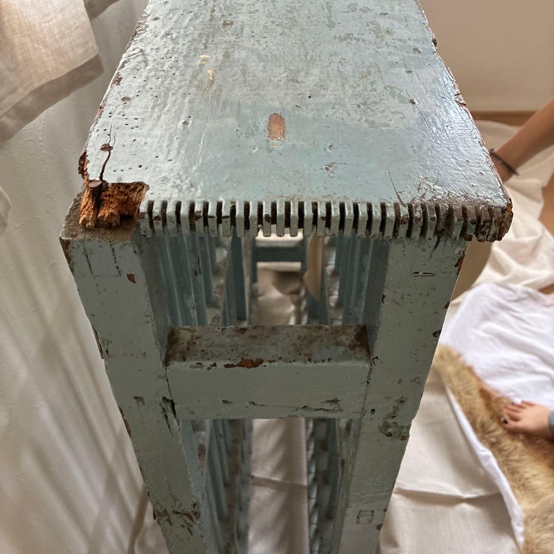 フランスアンティーク 木製シェルフ ウォールシェルフ 壁掛けラック 飾り棚