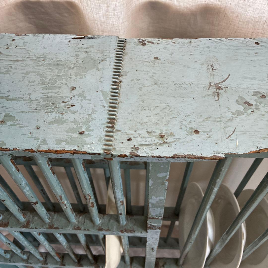 フランスアンティーク 木製シェルフ ウォールシェルフ 壁掛けラック 飾り棚