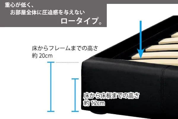 ニトリ ダブルベッドフレーム マットレス付き (バッソ DBR)【青森県
