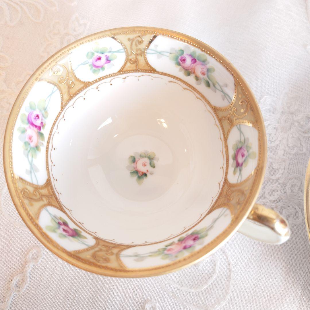 オールドノリタケ　カップ＆ソーサー　ケーキ皿　トリオ