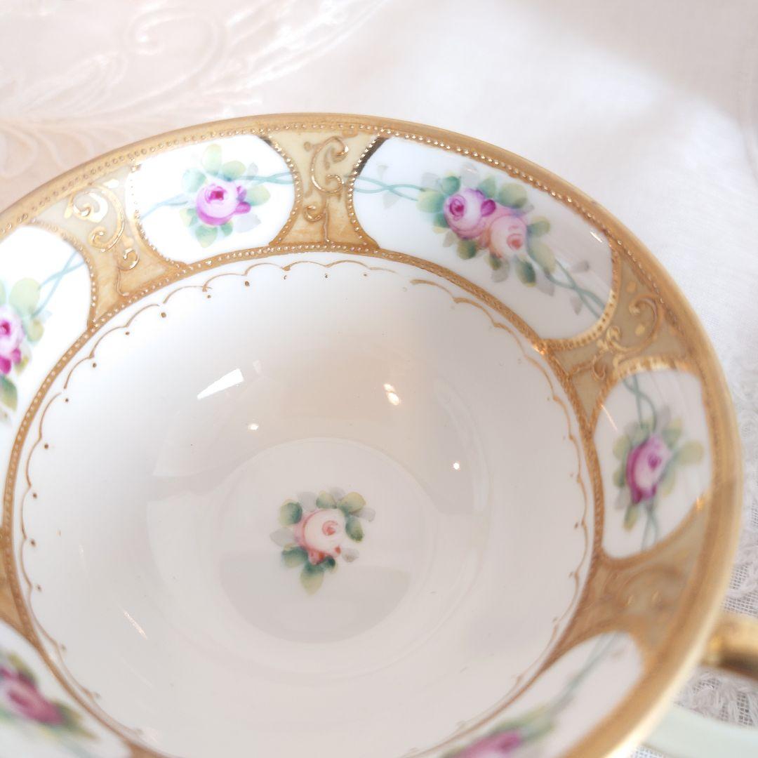 オールドノリタケ　カップ＆ソーサー　ケーキ皿　トリオ