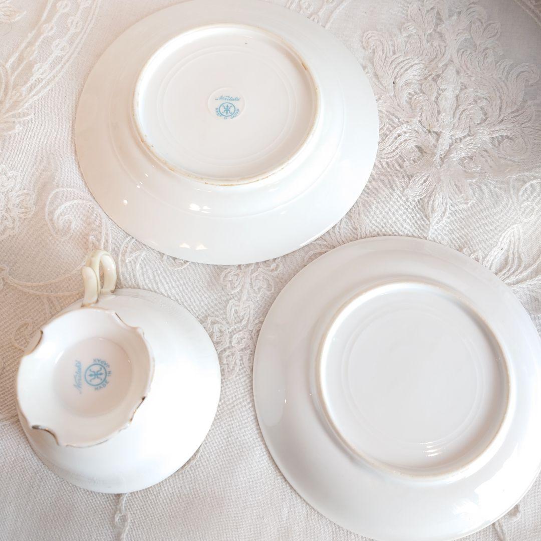 オールドノリタケ　カップ＆ソーサー　ケーキ皿　トリオ
