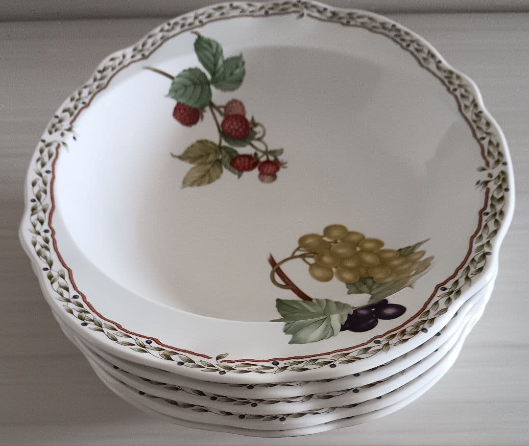 ノリタケロイヤルオーチャードカレー、パスタボウル5枚セット