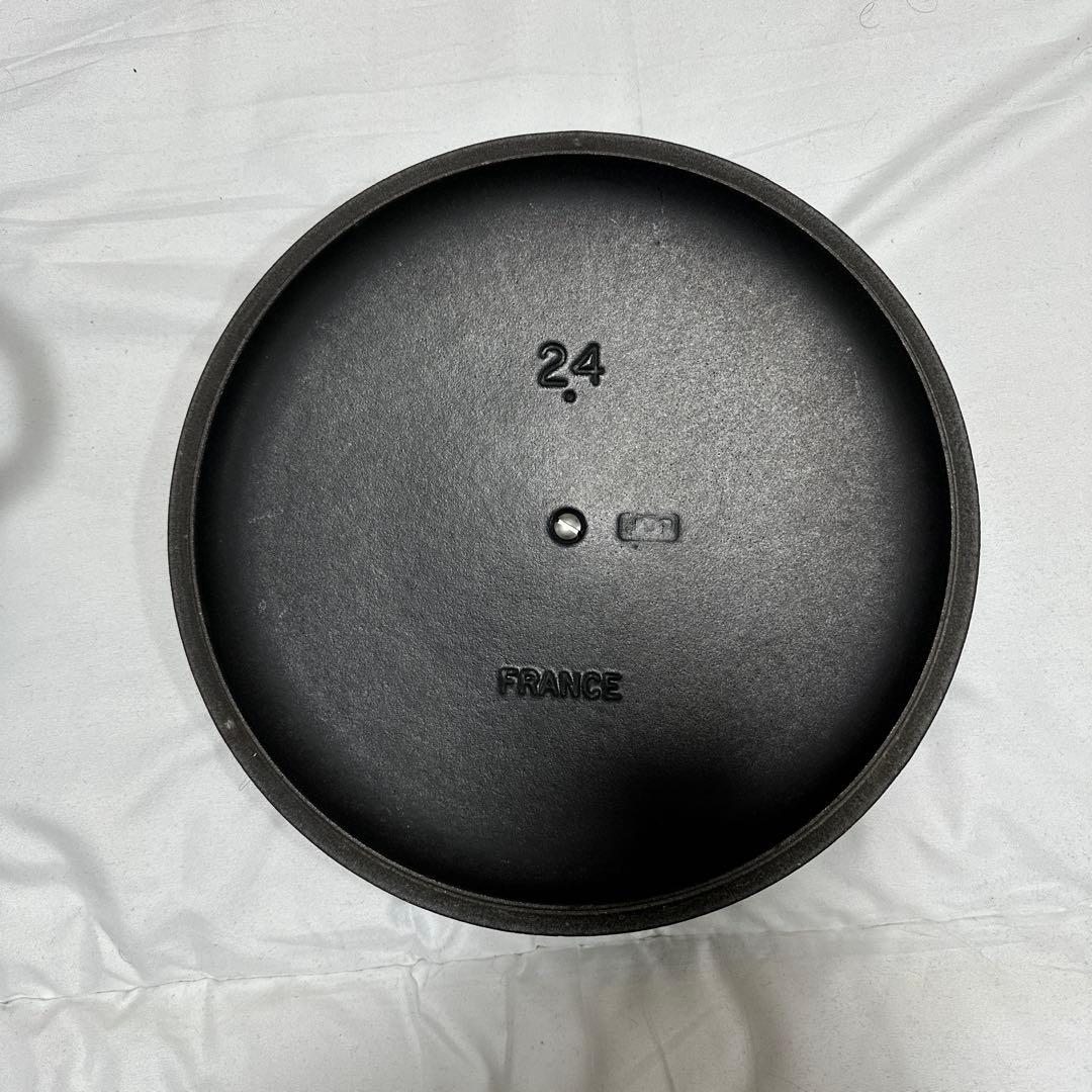 LE CREUSET 鋳鉄製 両手鍋 24cm グレー