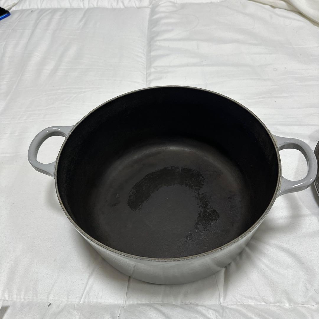 LE CREUSET 鋳鉄製 両手鍋 24cm グレー