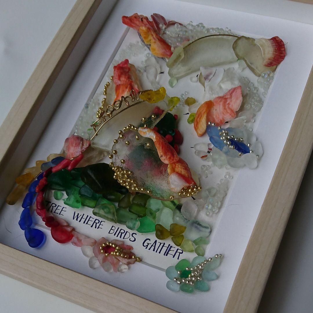 シーグラスアート< 3D フェニックス(鳳凰)>レア 置物 一点もの 森 鳥 楽天市場】【5のつく日｜今だけ使えるクーポン】鳳凰 フェニックス