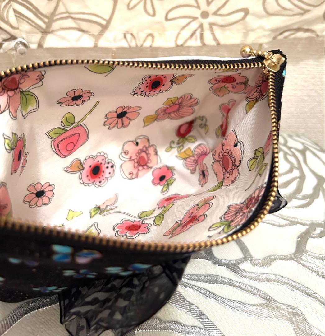 «805»◤完売◢リボンフリルポーチロラライハリス*Cats達*笑顔溢れる幸せ