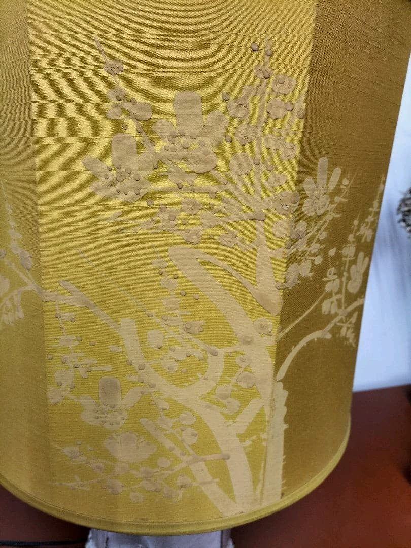 萩焼　ランプシェード　卓上ランプ