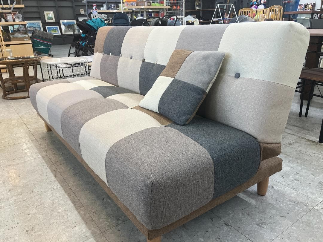 3人掛け カラフルソファベッド