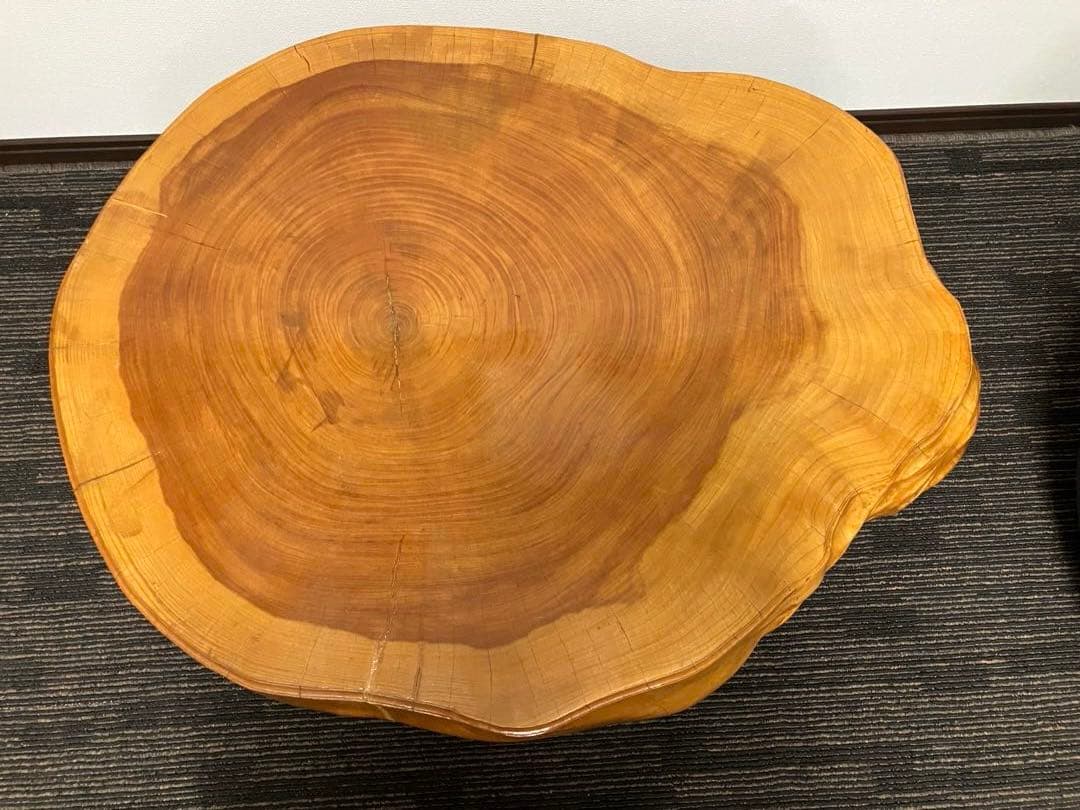 欅一枚板　ローテーブル