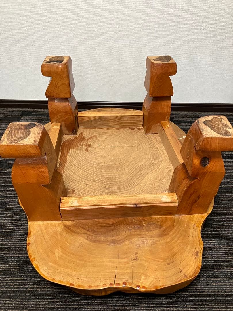 欅一枚板　ローテーブル
