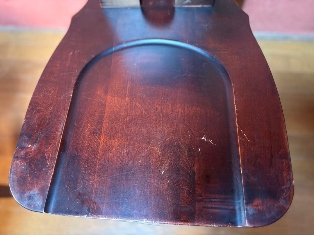 伝統民芸家具　神居民芸　(椅子、板座チェア) 2脚　　②