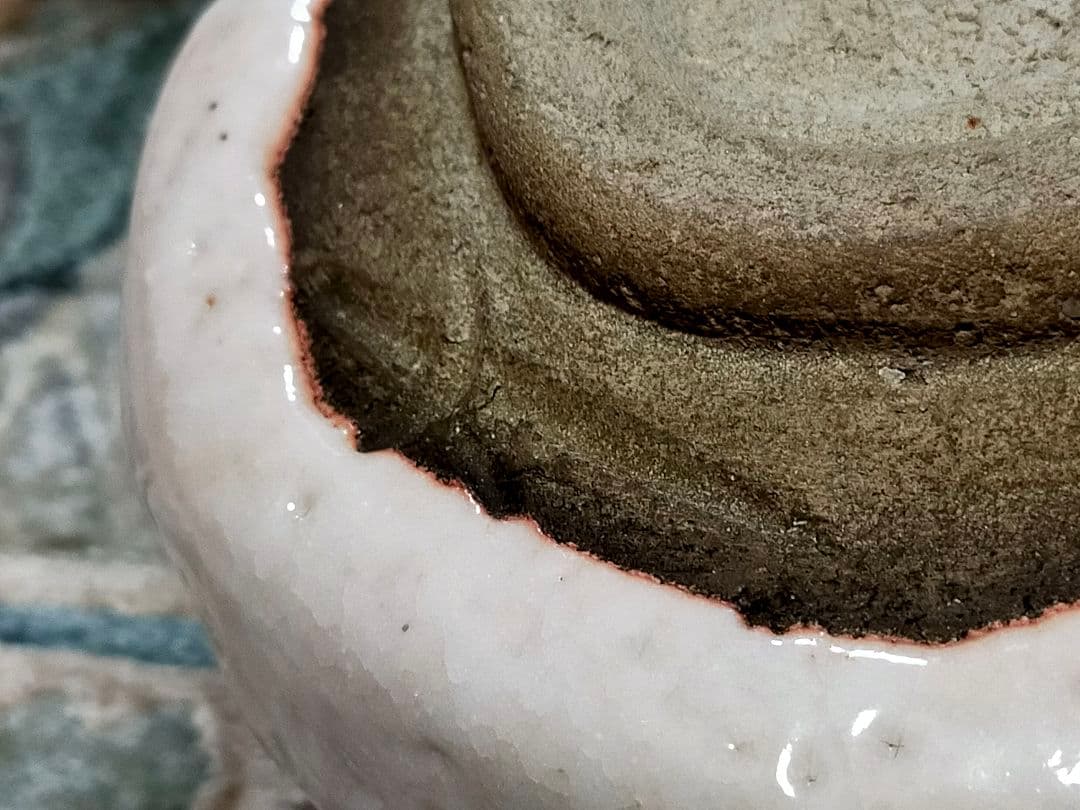 ♥美濃焼♥ 志野 茶碗 ⑤ 在銘 茶道具 骨董 古玩