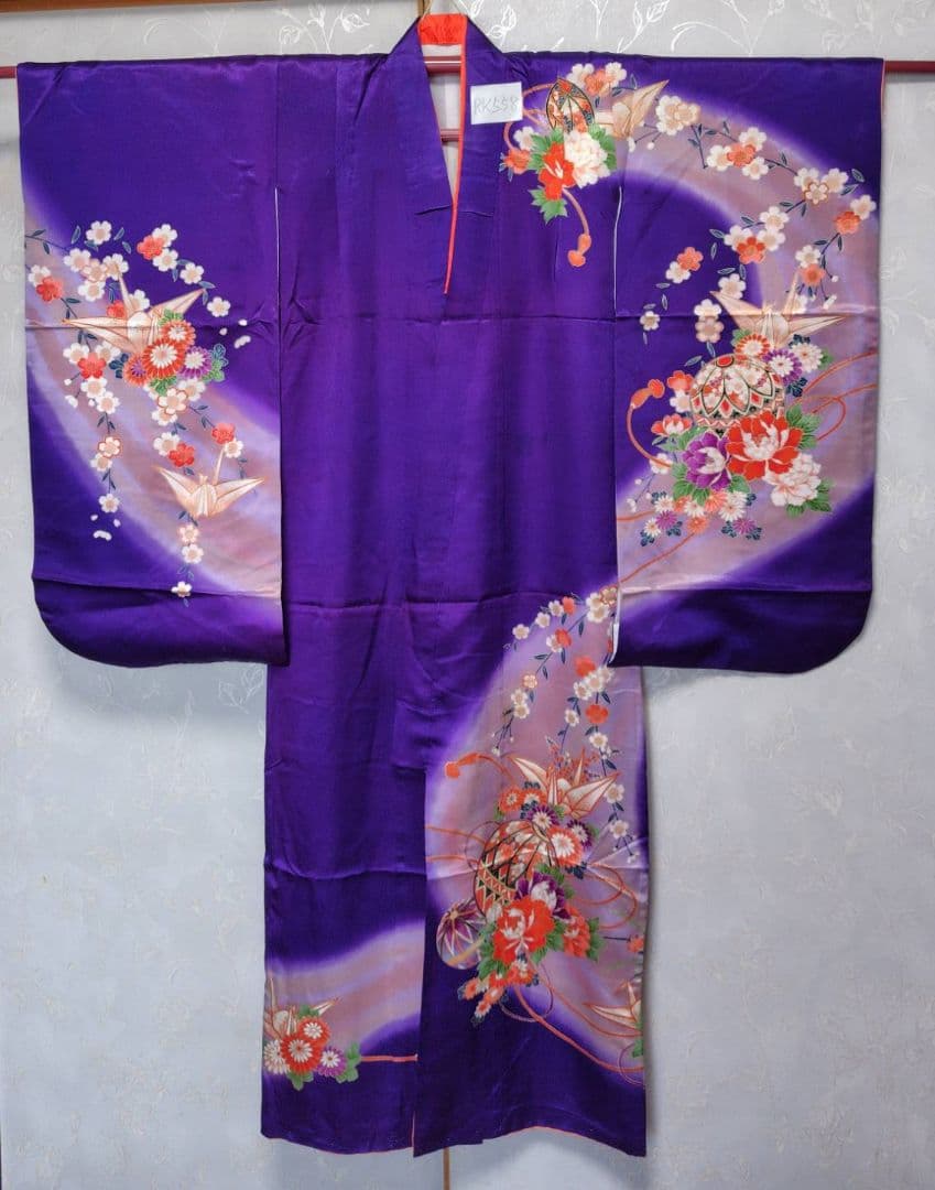 RK558子供着物正絹着丈131センチ裄丈51センチ綺麗美品7歳前後用 - メルカリ