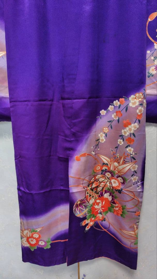 RK558子供着物正絹着丈131センチ裄丈51センチ綺麗美品7歳前後用 - メルカリ