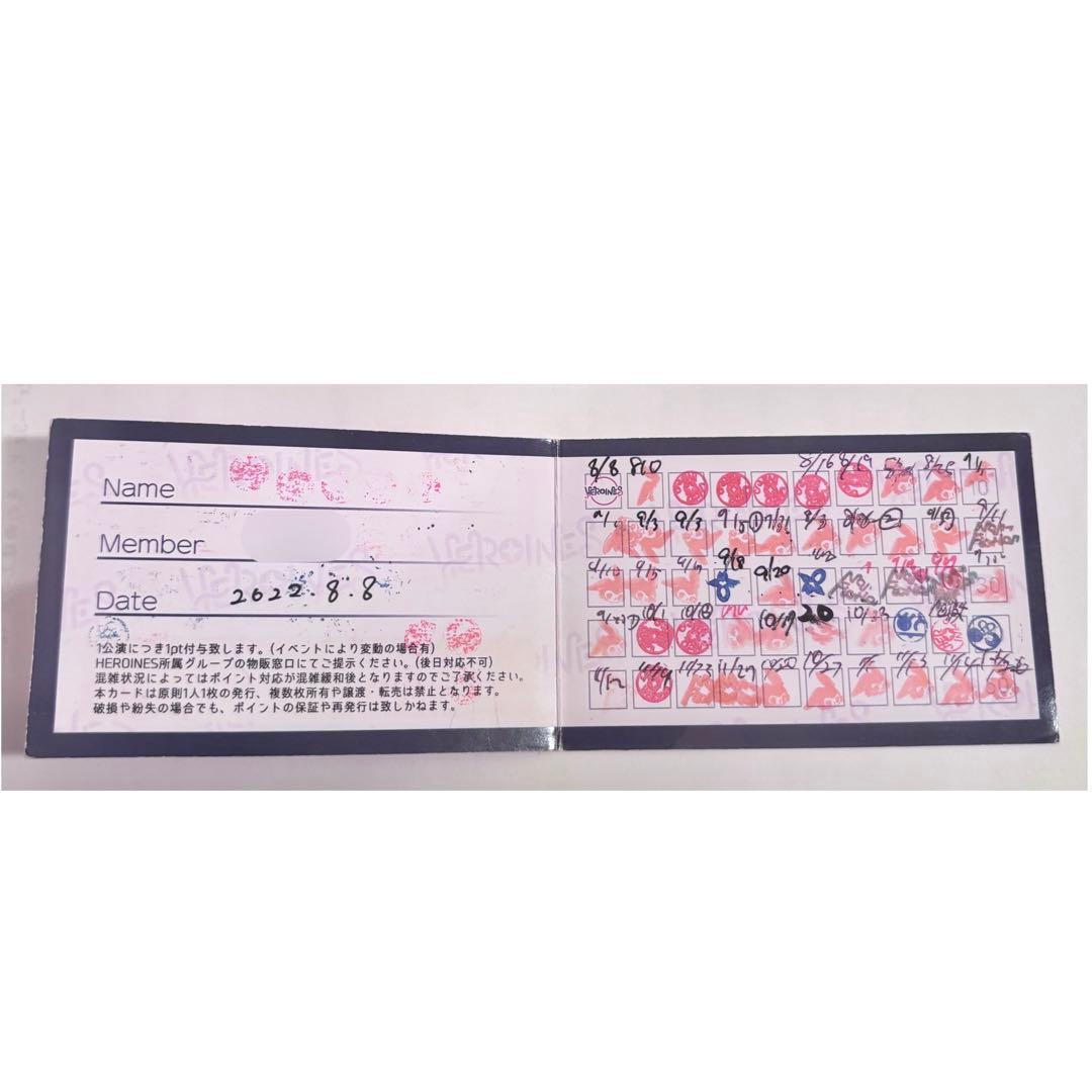 ヒロインズ ポイントカード - メルカリ