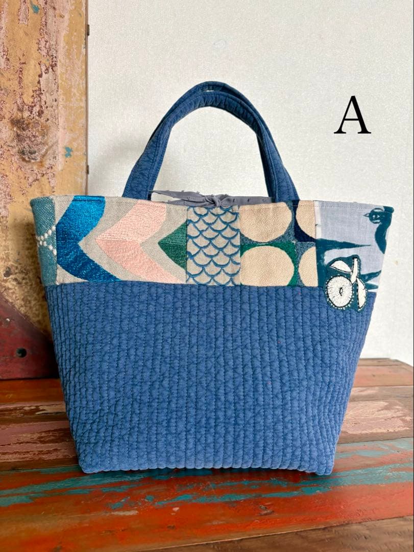 ミナペルホネン生地使用 ✳︎ ヌビトート（デニムブルー）