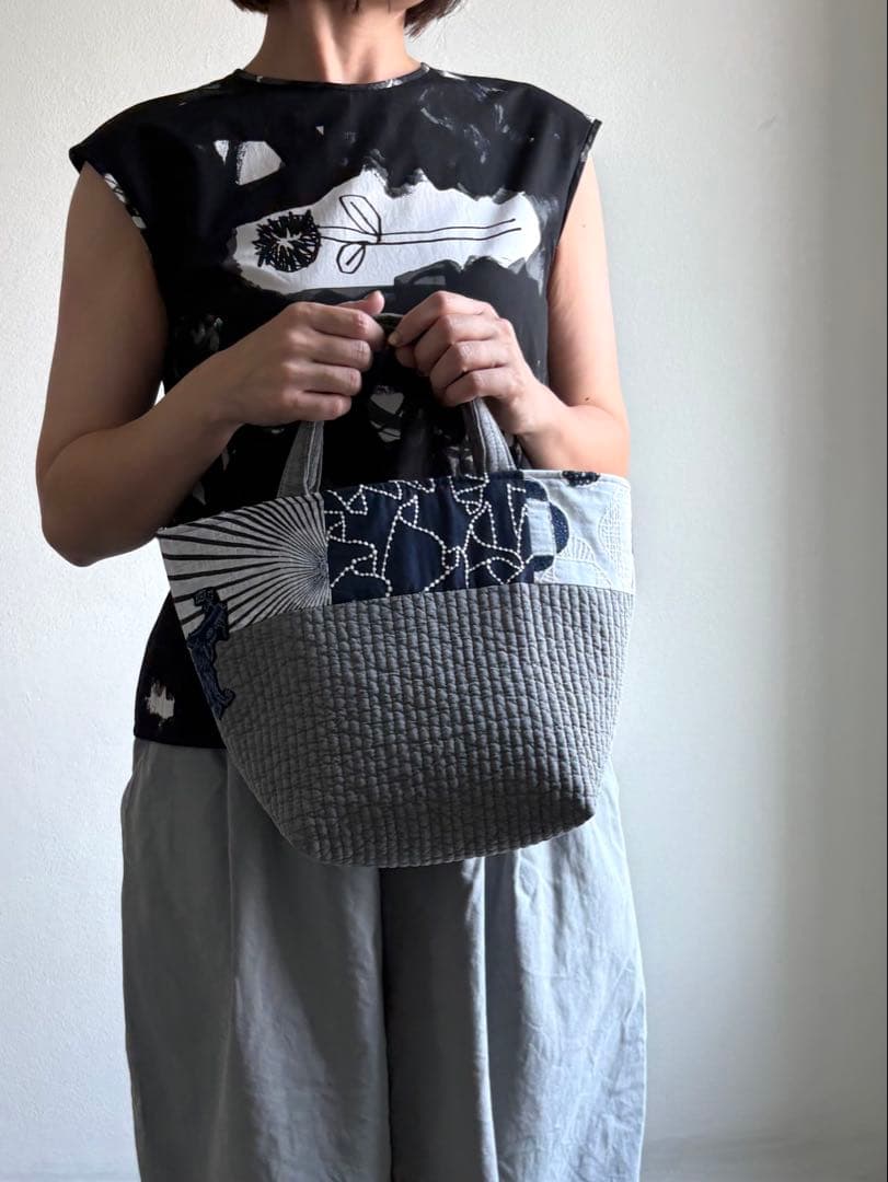 ミナペルホネン生地使用 ✳︎ ヌビトート（デニムブルー）