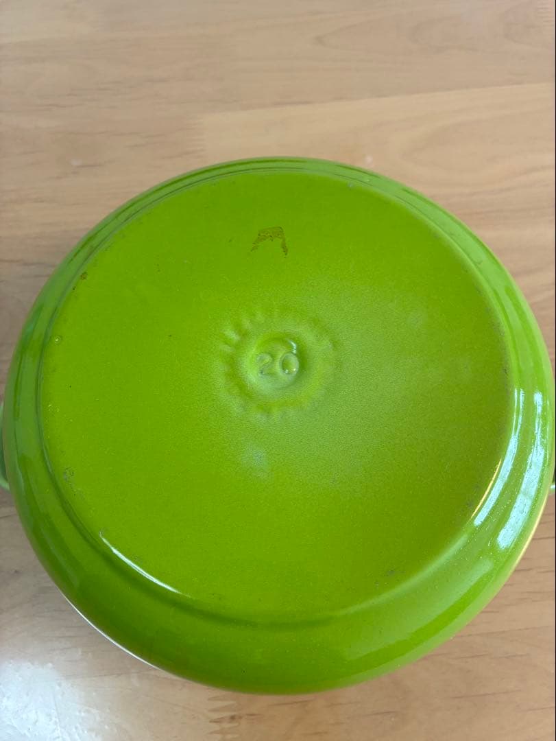 LE CREUSET 両手鍋 グリーン