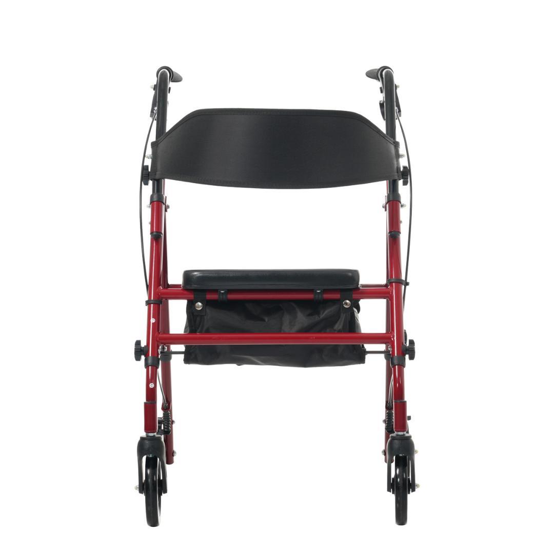 歩行器 歩行車 シルバーカー 室外用 5段階高さ調整 折りたたみ可能 座面付き