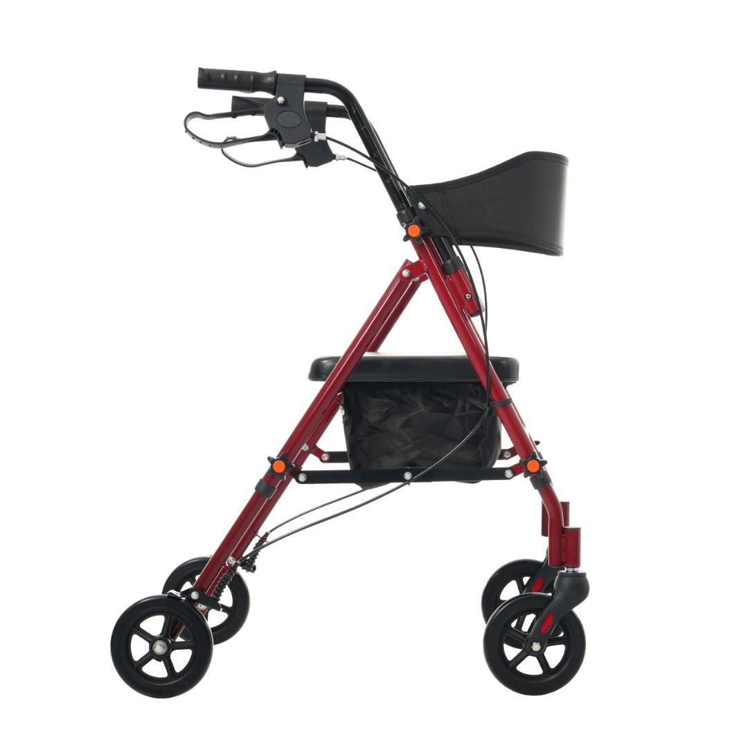 歩行器 歩行車 シルバーカー 室外用 5段階高さ調整 折りたたみ可能 座面付き