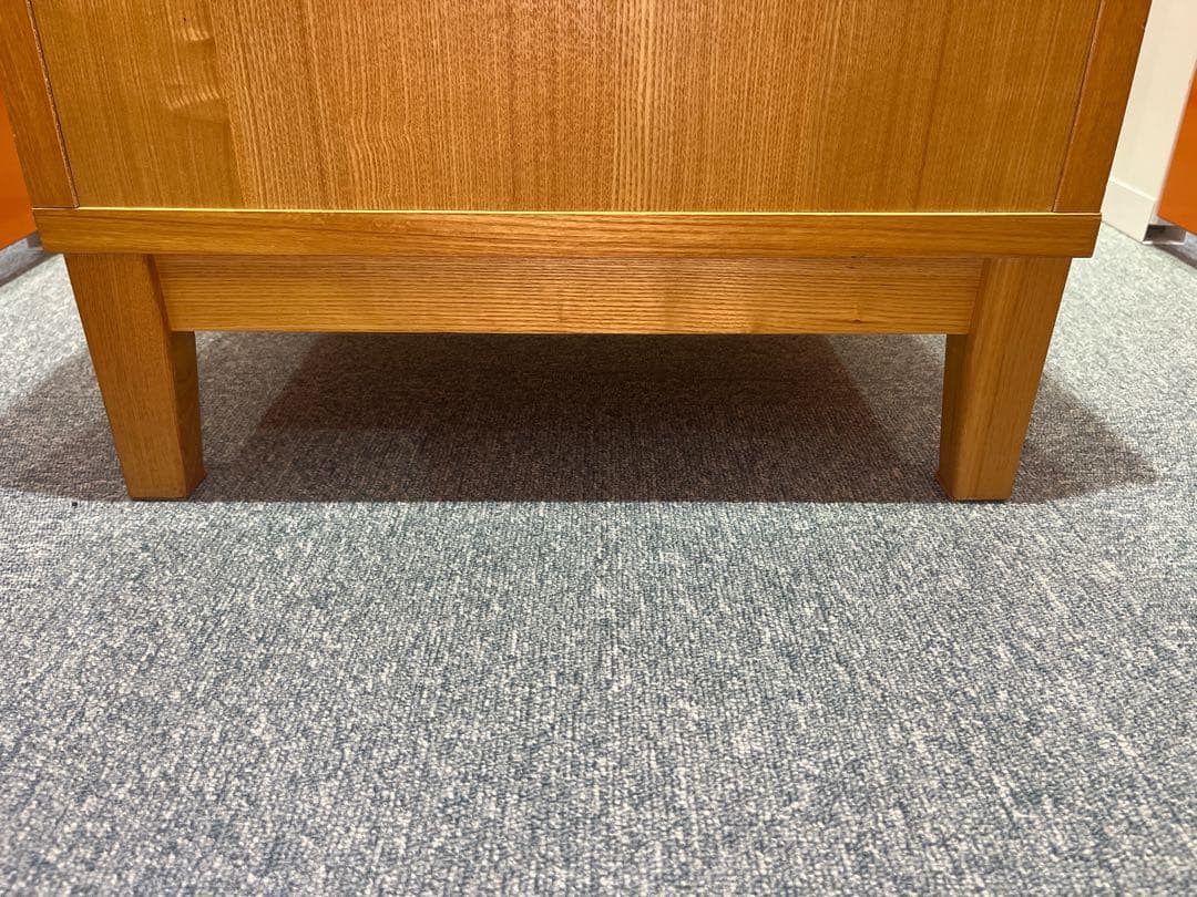 美品　無印良品 タモ材　3段チェスト キャビネット　廃盤　シンプル モダン 北欧