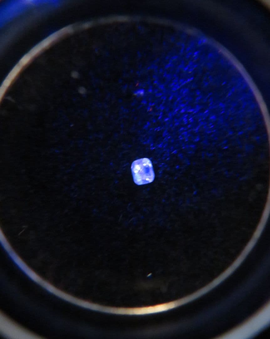 ソ付き天然 ピンクダイヤモンド F.I P VS1 ルース 0.047ct 蛍光