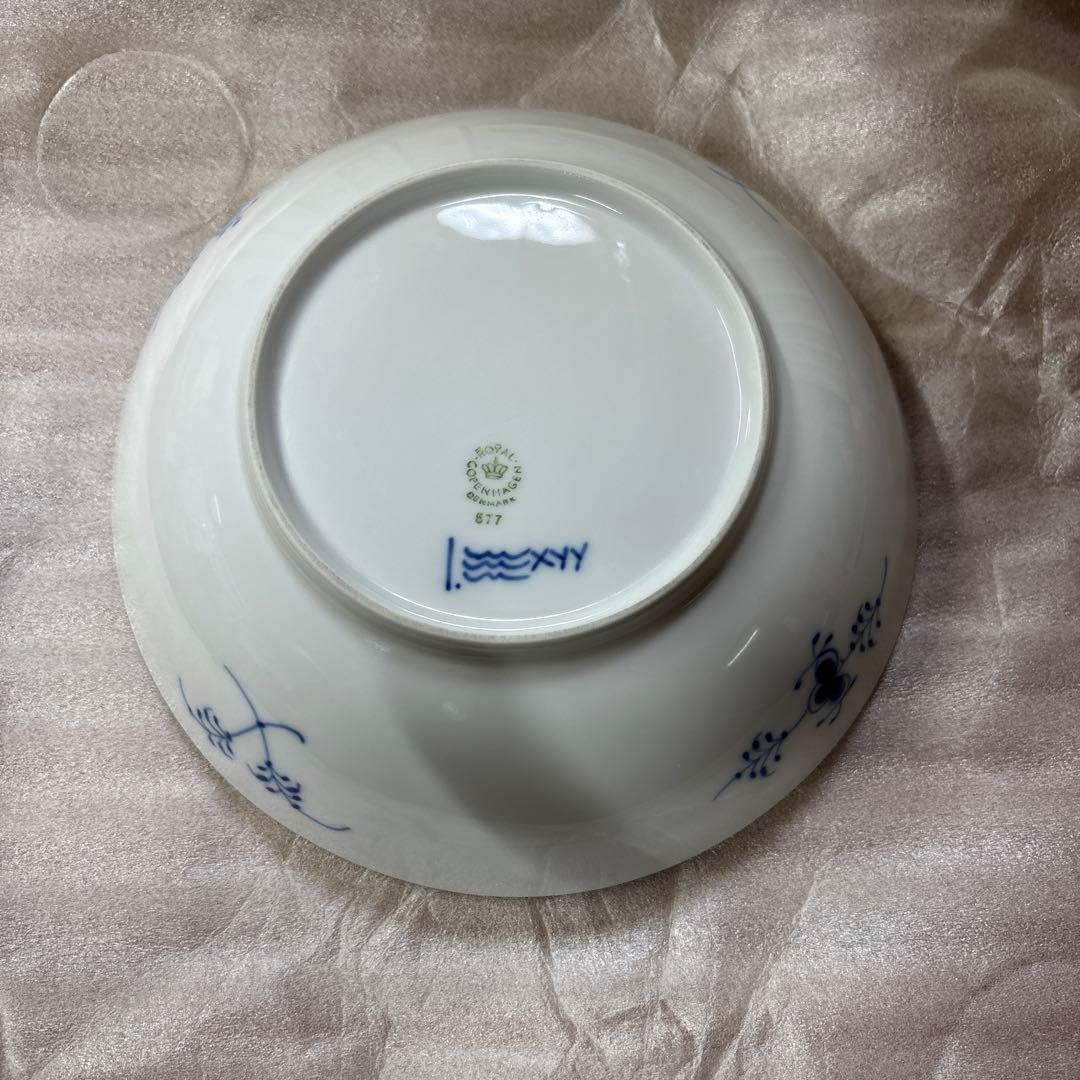 ロイヤルコペンハーゲン ブルーフルーテッド プレイン 2枚セット