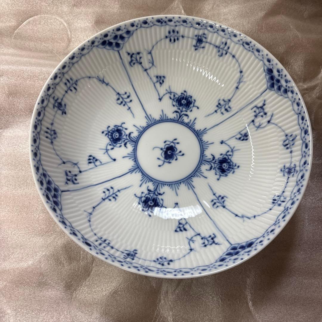 ロイヤルコペンハーゲン ブルーフルーテッド プレイン 2枚セット