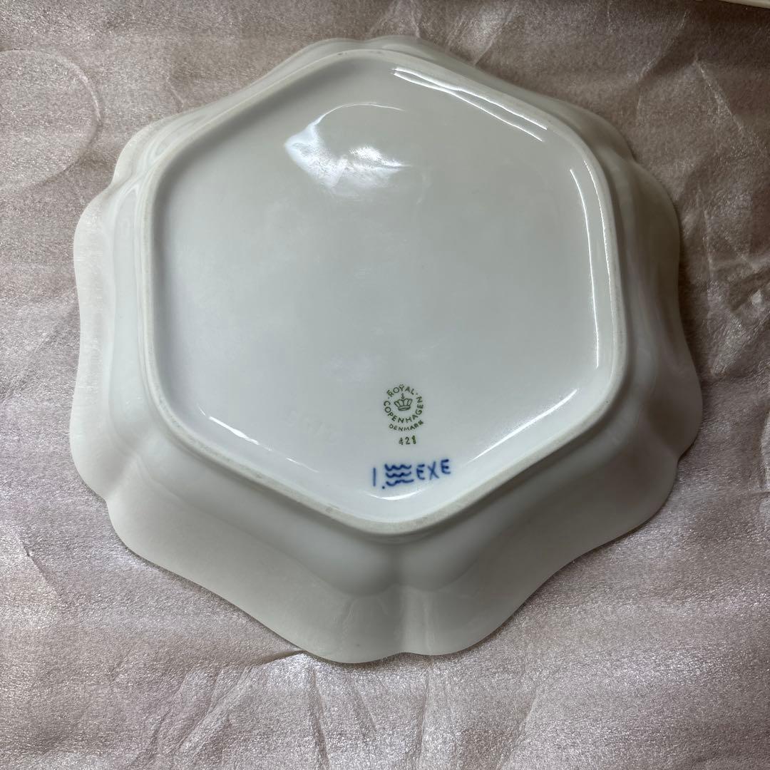 ロイヤルコペンハーゲン ブルーフルーテッド プレイン 2枚セット