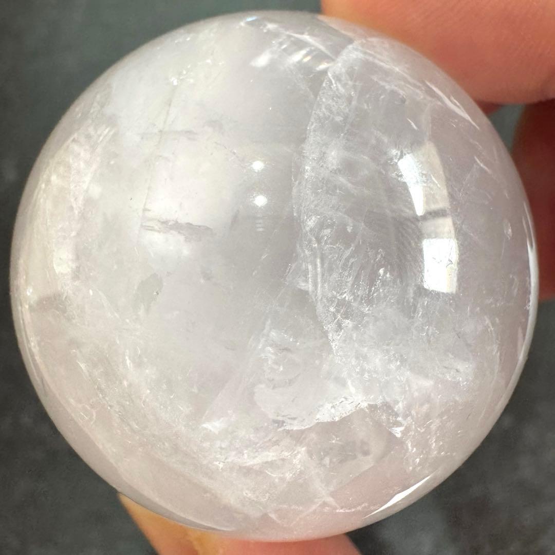 ペリウィンクル　ローズクォーツ　約47mm マダガスカル産