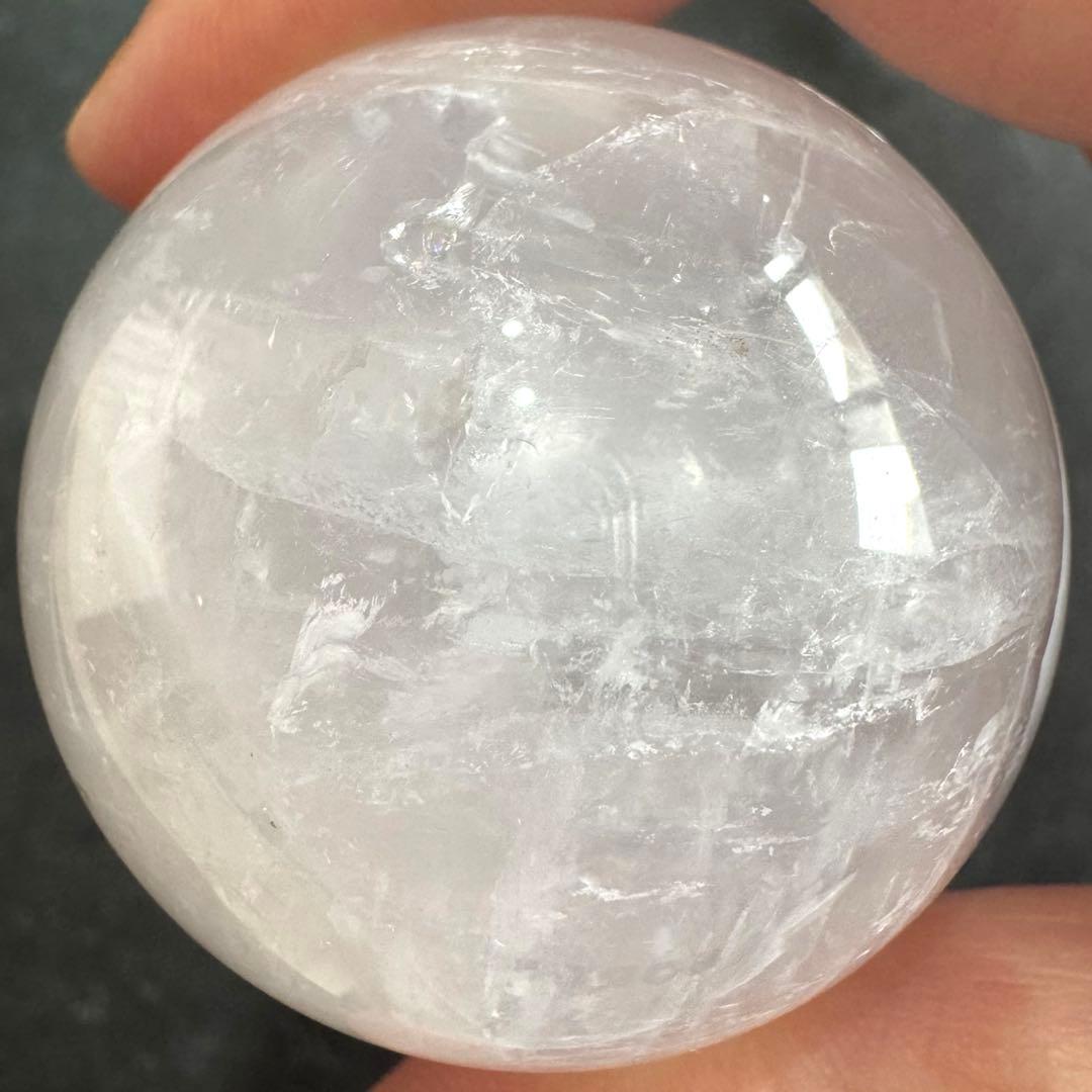 ペリウィンクル　ローズクォーツ　約47mm マダガスカル産