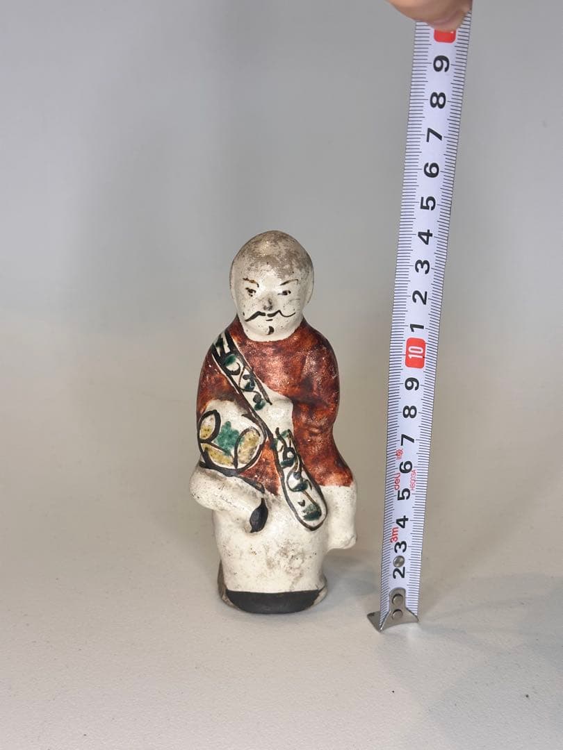 中国 磁州窯 彩絵 人物文 置物 骨董品 コレクション 時代物