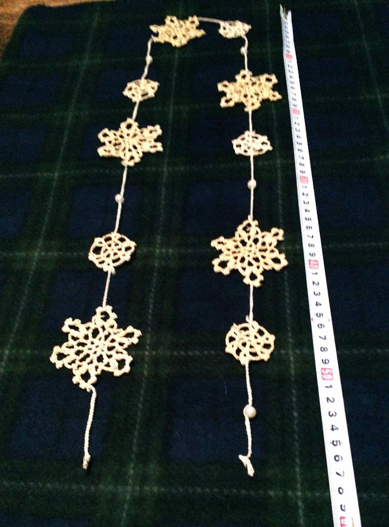 未使用☆レース編みオーナメントモビール