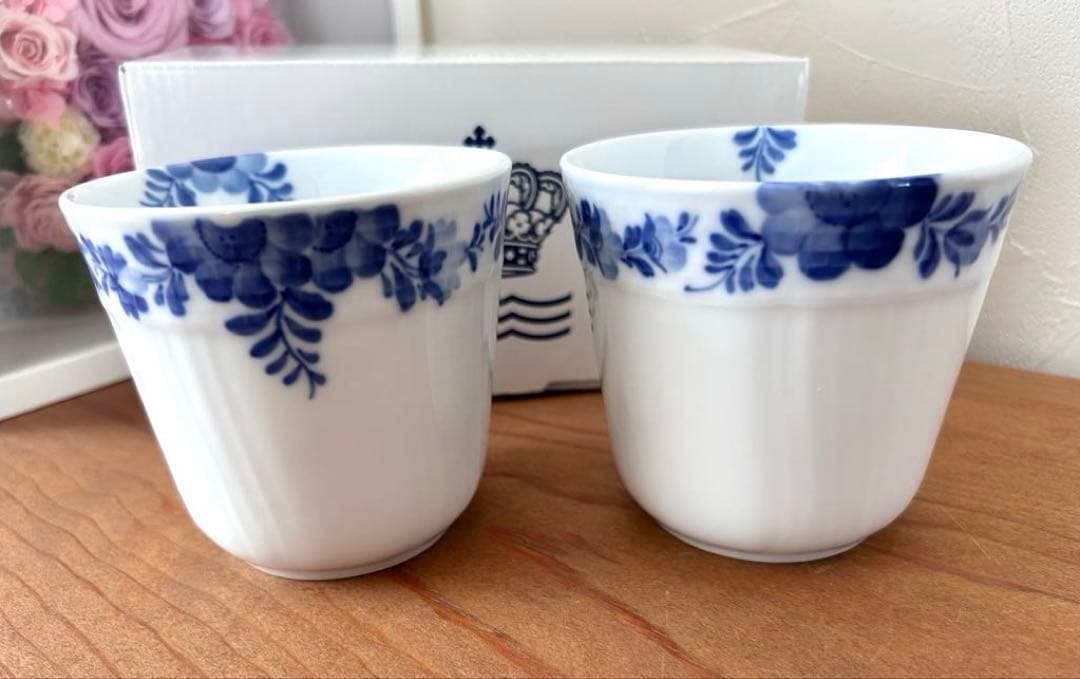 ブルーフラワー　シンフォニー　スタイルカップ　ペア