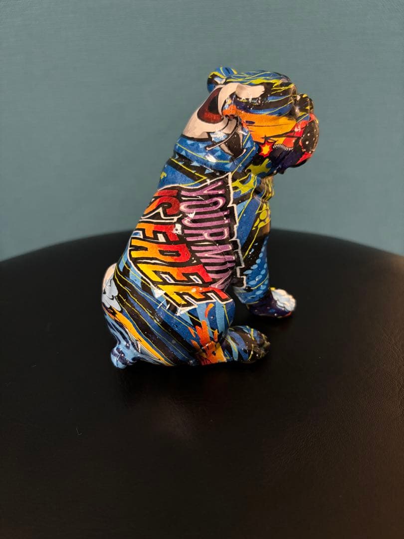 ☆新品☆ 1点物 犬の置物 グラフィティアート ストリートアート